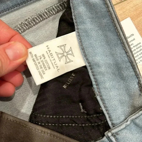 NWT Habitual Alice Coated Skinny Jeans Mid Rise Color Hide Sz 26 - Picture 9 of 12